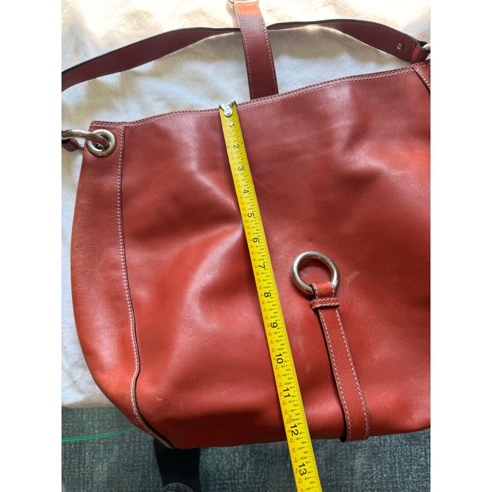Marc Jacobs Collection Burnt Orange Leather Hobo Shoulder Bag Large - Picture 9 of 10